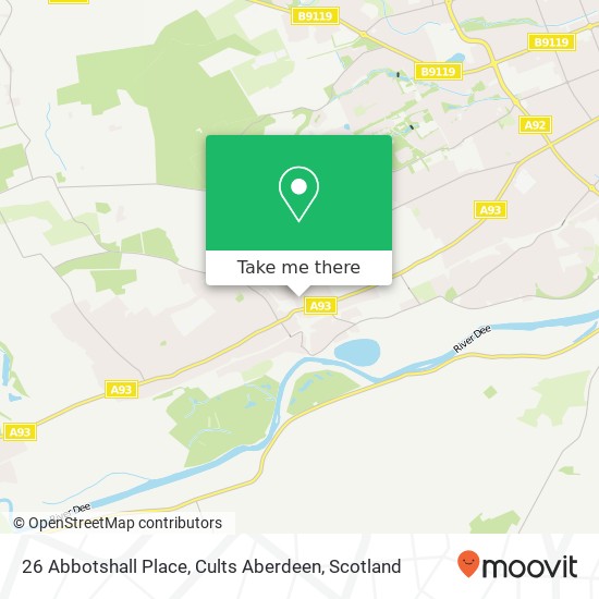 26 Abbotshall Place, Cults Aberdeen map