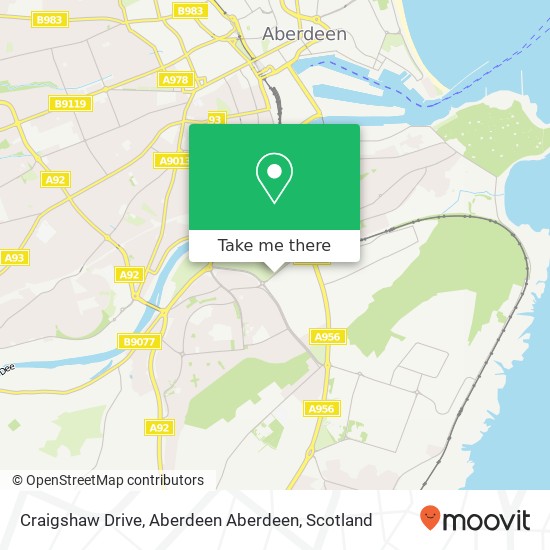 Craigshaw Drive, Aberdeen Aberdeen map