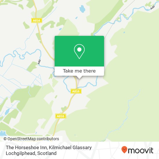 The Horseshoe Inn, Kilmichael Glassary Lochgilphead map