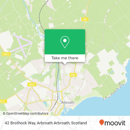 42 Brothock Way, Arbroath Arbroath map