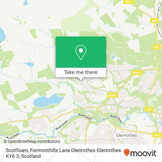 Scotfoam, Formonthills Lane Glenrothes Glenrothes KY6 3 map
