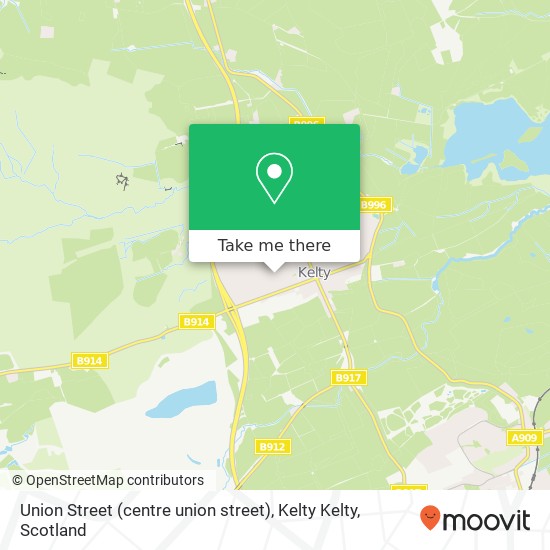 Union Street (centre union street), Kelty Kelty map