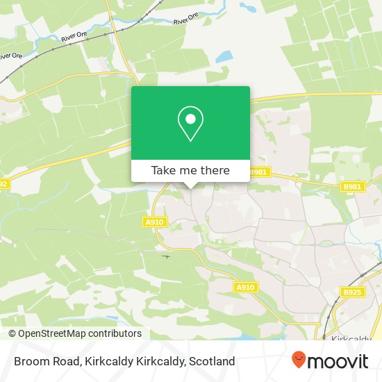 Broom Road, Kirkcaldy Kirkcaldy map
