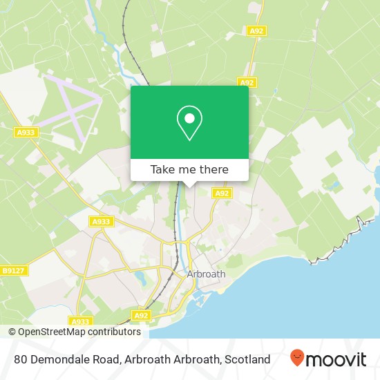 80 Demondale Road, Arbroath Arbroath map