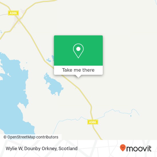 Wylie W, Dounby Orkney map