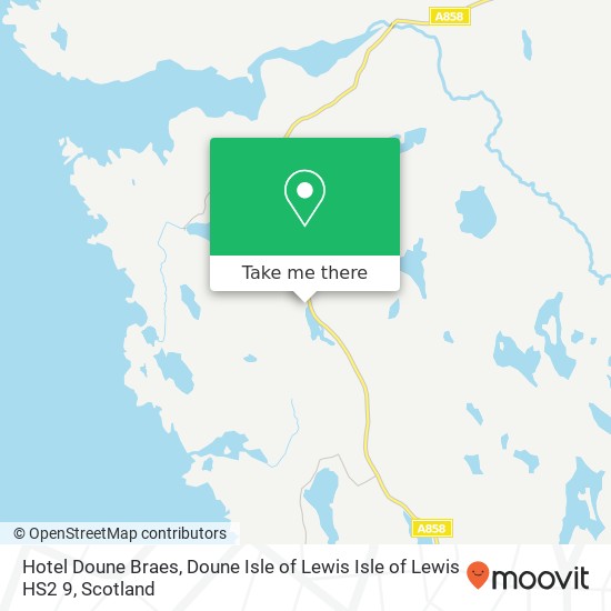 Hotel Doune Braes, Doune Isle of Lewis Isle of Lewis HS2 9 map