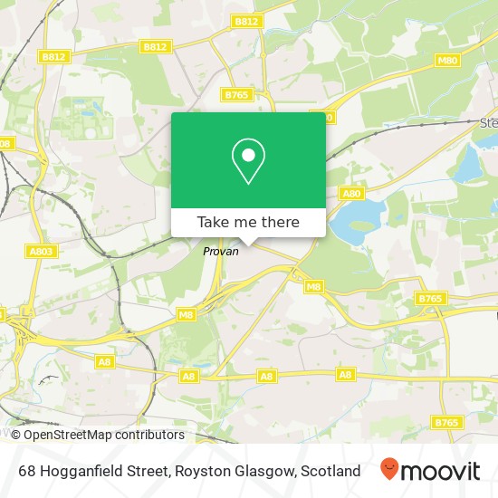 68 Hogganfield Street, Royston Glasgow map