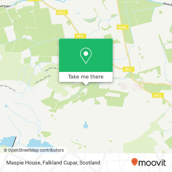 Maspie House, Falkland Cupar map