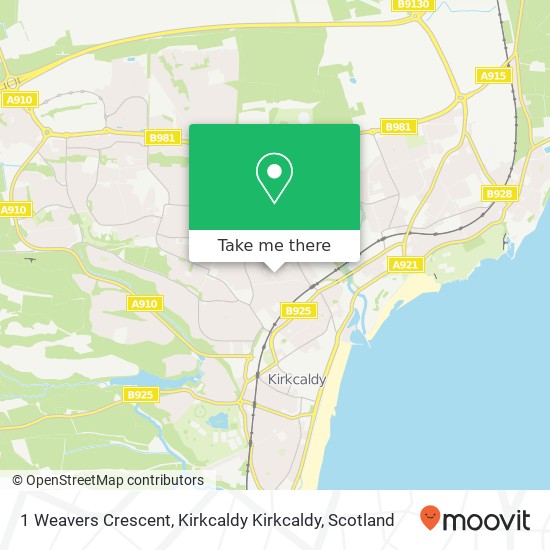 1 Weavers Crescent, Kirkcaldy Kirkcaldy map