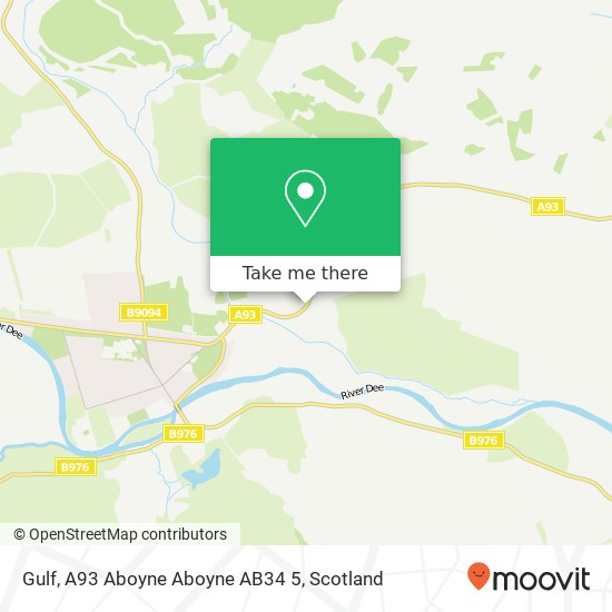 Gulf, A93 Aboyne Aboyne AB34 5 map