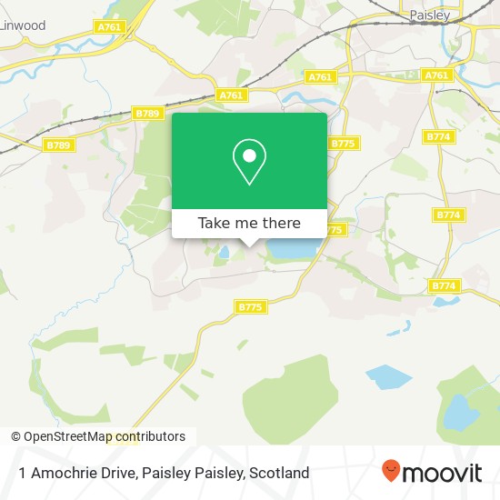 1 Amochrie Drive, Paisley Paisley map