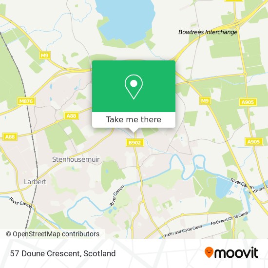 57 Doune Crescent map