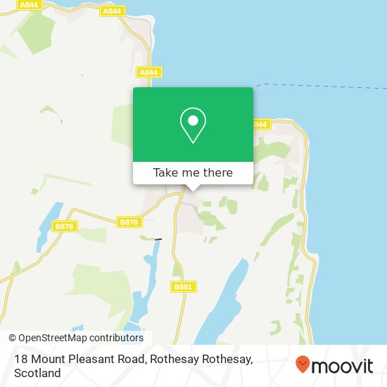 18 Mount Pleasant Road, Rothesay Rothesay map