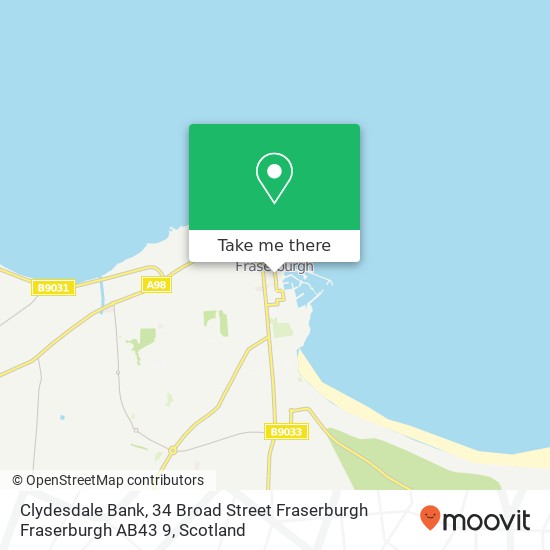 Clydesdale Bank, 34 Broad Street Fraserburgh Fraserburgh AB43 9 map
