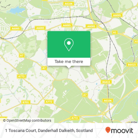 1 Toscana Court, Danderhall Dalkeith map