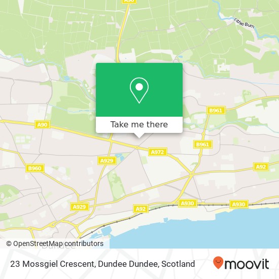 23 Mossgiel Crescent, Dundee Dundee map