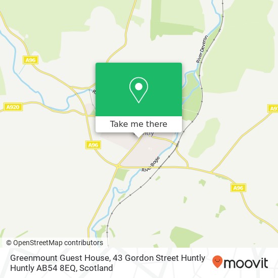 Greenmount Guest House, 43 Gordon Street Huntly Huntly AB54 8EQ map