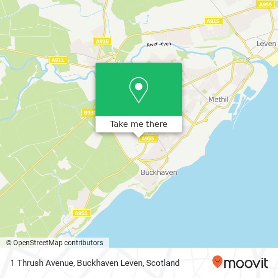 1 Thrush Avenue, Buckhaven Leven map