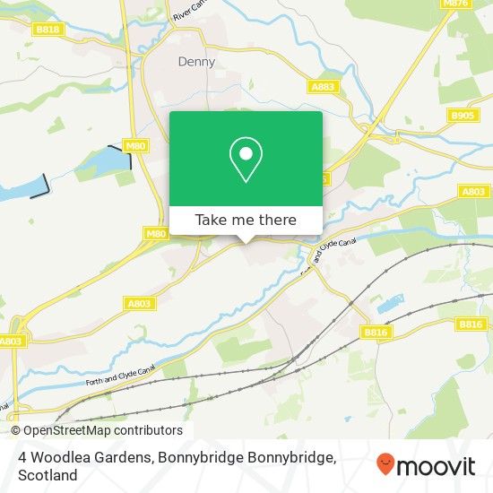 4 Woodlea Gardens, Bonnybridge Bonnybridge map