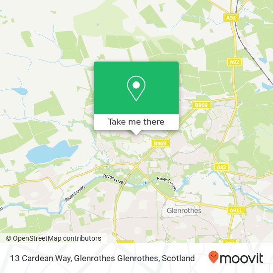 13 Cardean Way, Glenrothes Glenrothes map