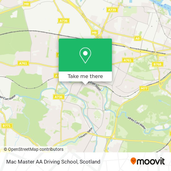 Mac Master AA Driving School map