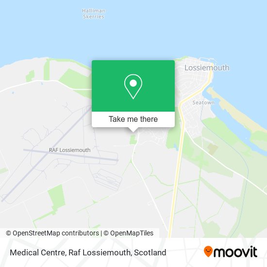 Medical Centre, Raf Lossiemouth map