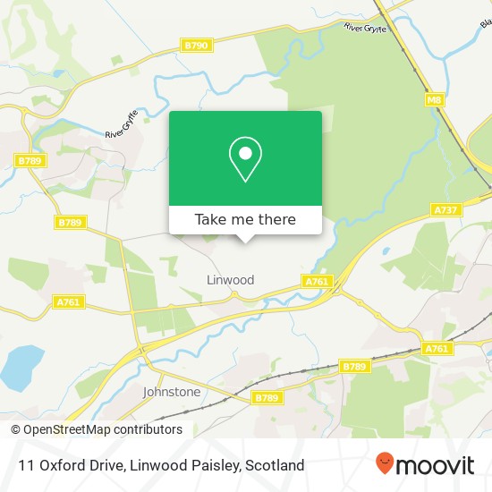 11 Oxford Drive, Linwood Paisley map