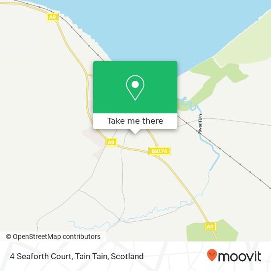 4 Seaforth Court, Tain Tain map