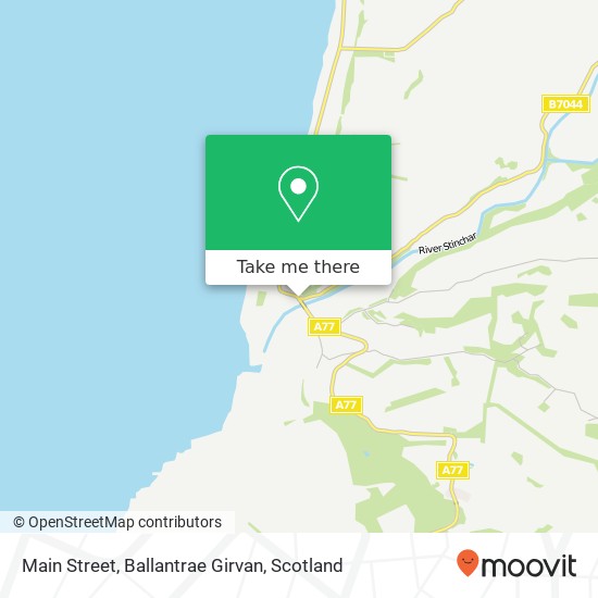Main Street, Ballantrae Girvan map