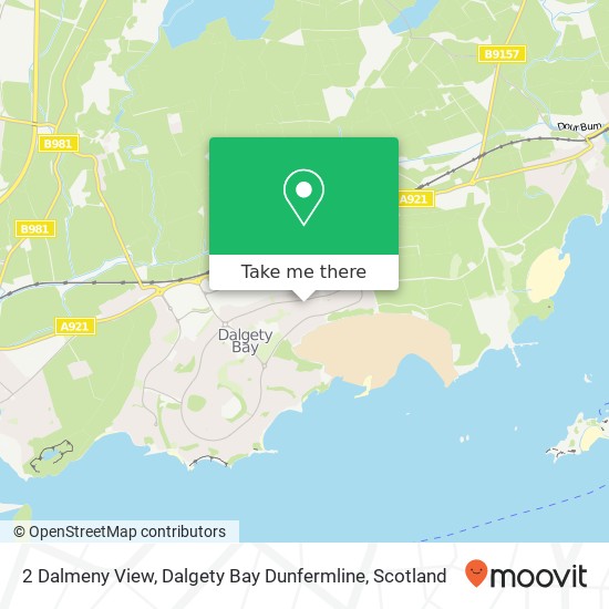 2 Dalmeny View, Dalgety Bay Dunfermline map