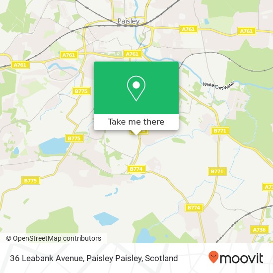 36 Leabank Avenue, Paisley Paisley map