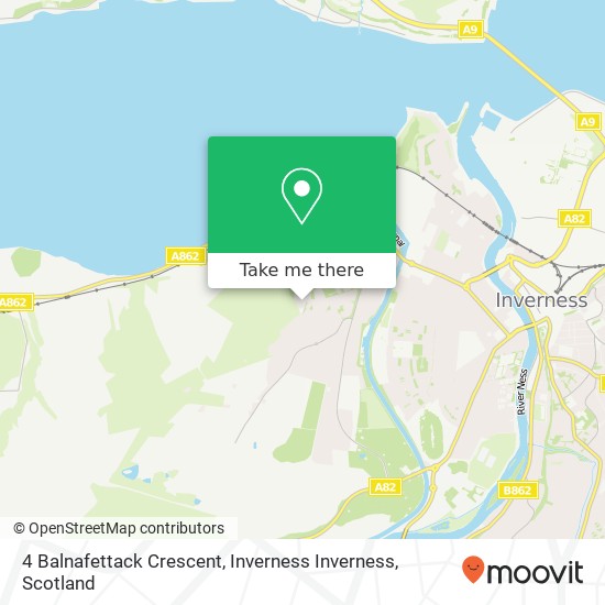 4 Balnafettack Crescent, Inverness Inverness map