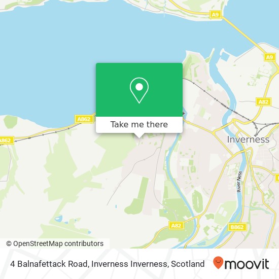 4 Balnafettack Road, Inverness Inverness map