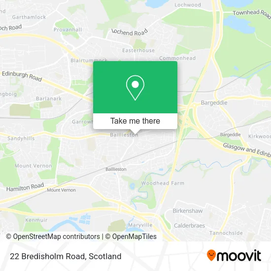 22 Bredisholm Road map