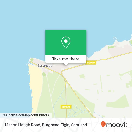 Mason Haugh Road, Burghead Elgin map