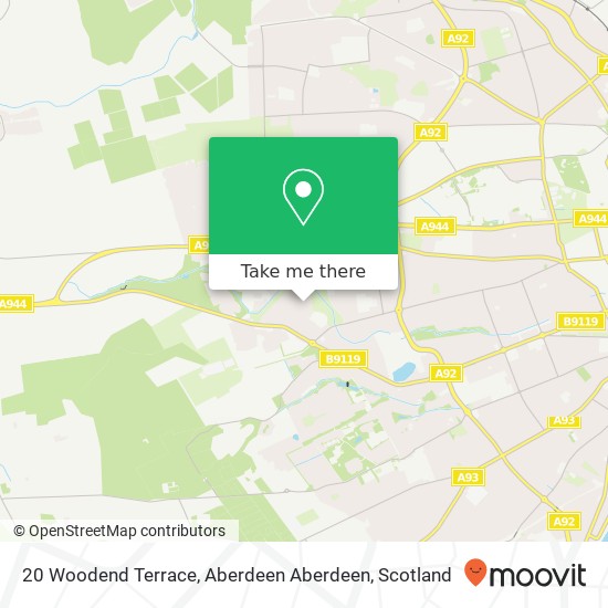 20 Woodend Terrace, Aberdeen Aberdeen map