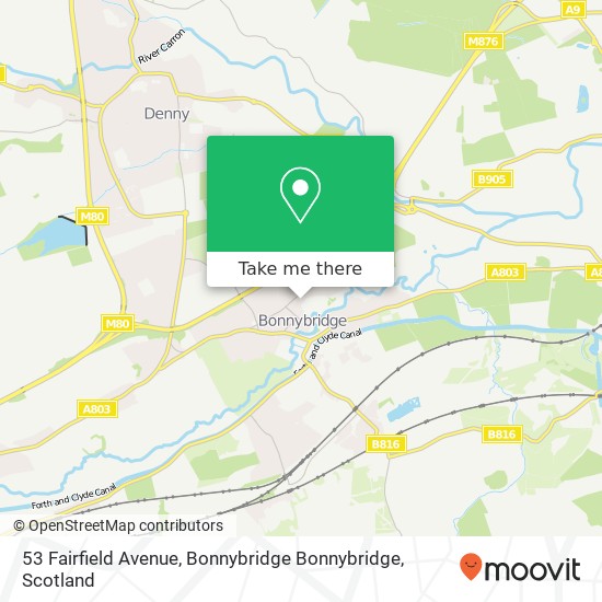 53 Fairfield Avenue, Bonnybridge Bonnybridge map