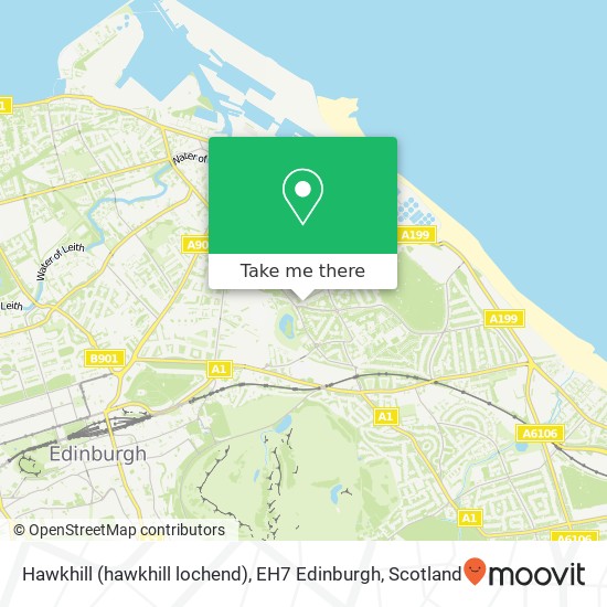 Hawkhill (hawkhill lochend), EH7 Edinburgh map