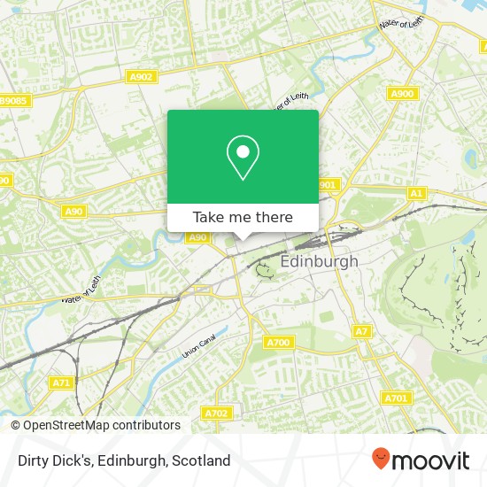 Dirty Dick's, Edinburgh map