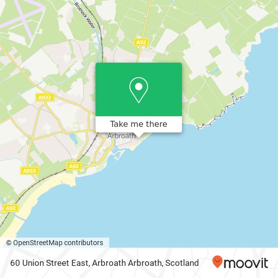 60 Union Street East, Arbroath Arbroath map