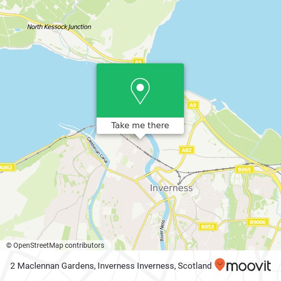 2 Maclennan Gardens, Inverness Inverness map