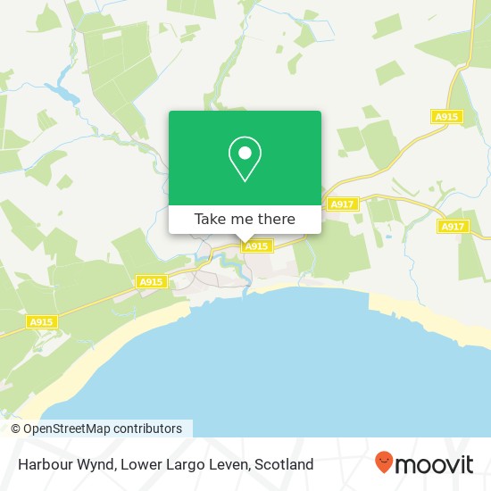Harbour Wynd, Lower Largo Leven map
