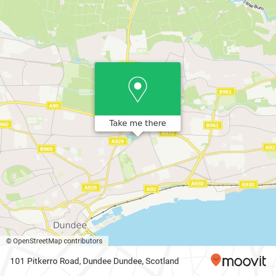 101 Pitkerro Road, Dundee Dundee map