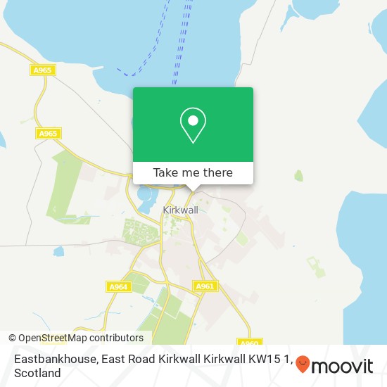 Eastbankhouse, East Road Kirkwall Kirkwall KW15 1 map