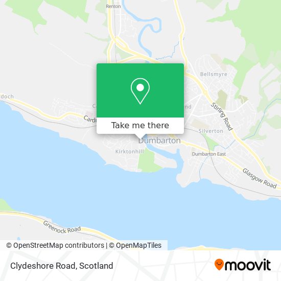 Clydeshore Road map