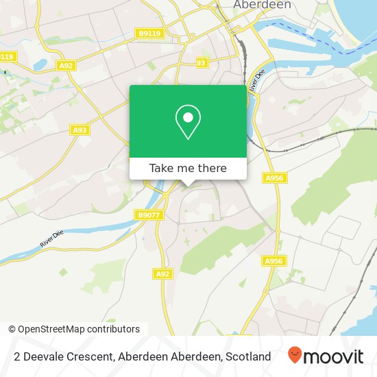 2 Deevale Crescent, Aberdeen Aberdeen map