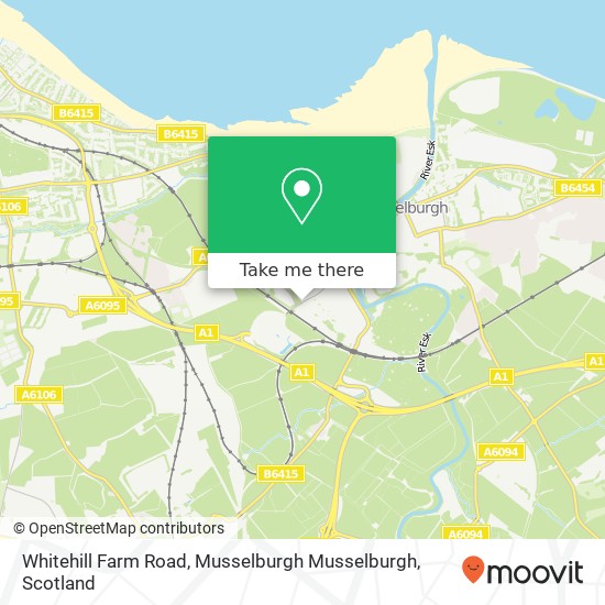 Whitehill Farm Road, Musselburgh Musselburgh map