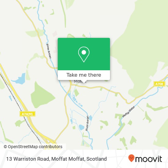 13 Warriston Road, Moffat Moffat map