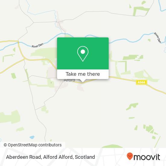 Aberdeen Road, Alford Alford map