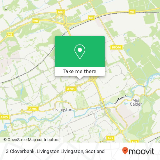 3 Cloverbank, Livingston Livingston map